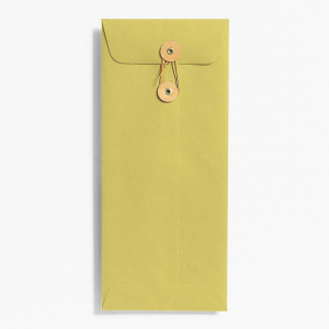 #10 String & Button Chartreuse Envelopes