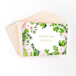 Pink Floral Thank You Stationery Set