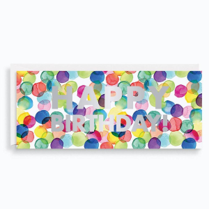 Colorful Holo Birthday Card