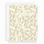 Gold Foil Stars New Year's Card