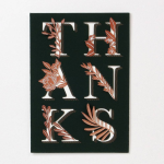 Laser Cut Pink Floral Thank You Card