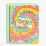 Tie Dye Birthday Card