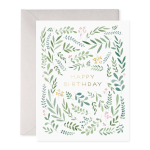 Greenery Birthday Card