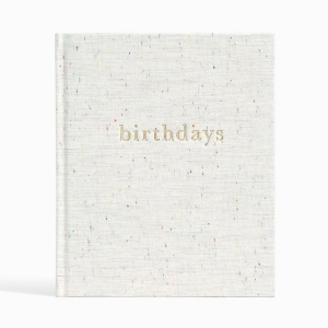 Oatmeal Speckle Birthdays Book