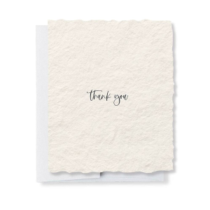Deckled Edge Thank You Card