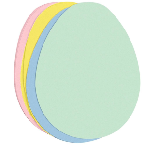 Assorted A7 Egg Shaped Cards