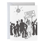 Stayed For The Love Wedding Card