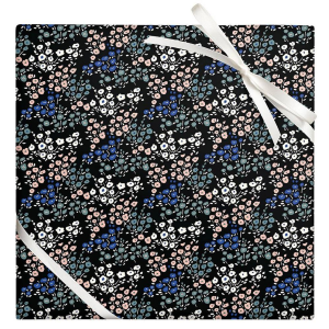 Ditsy Floral On Black Wrapping Paper