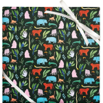 Tropical Jungle Animals Stone Wrapping Paper
