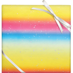 Ombre Rainbow Fleck Stone Wrapping Paper
