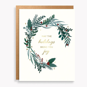 Greenery Joyful Holiday Card