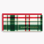 Plaid Happy Holidays Card