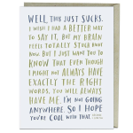 Awkward Sympathy Empathy Card