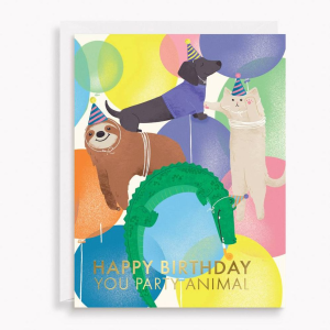 Party Animals Birthday Card