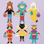 Critter Costume Paper Dolls Craft Kit