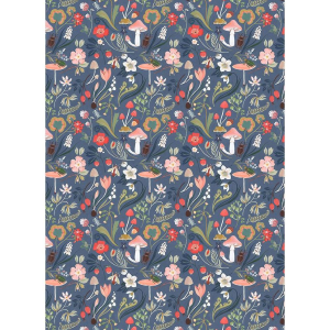 Floral Mushroom Flat Wrap