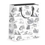 Cartoon Cats Medium Gift Bag
