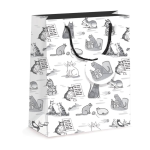 Cartoon Cats Medium Gift Bag