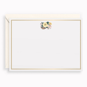 Floral Emblem Stationery Set