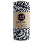 Natural/Black Cotton Baker's Twine. 100 yds.