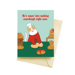 Baker Cat Holiday Card