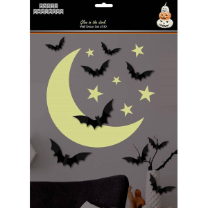 Glow in the Dark Bat Wall Decor