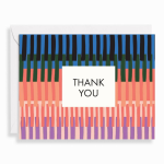 Muted Stripe Thank You Stationery Set