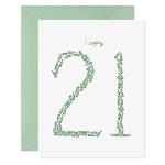Happy 21 Birthday Card