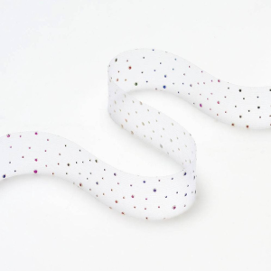 San Francisco Rainbow Dot Ribbon 1. 10YD