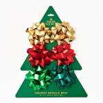 Holiday Metallic 4 Bow S/6