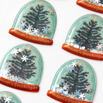 Tree Snowglobe Shaker Stickers