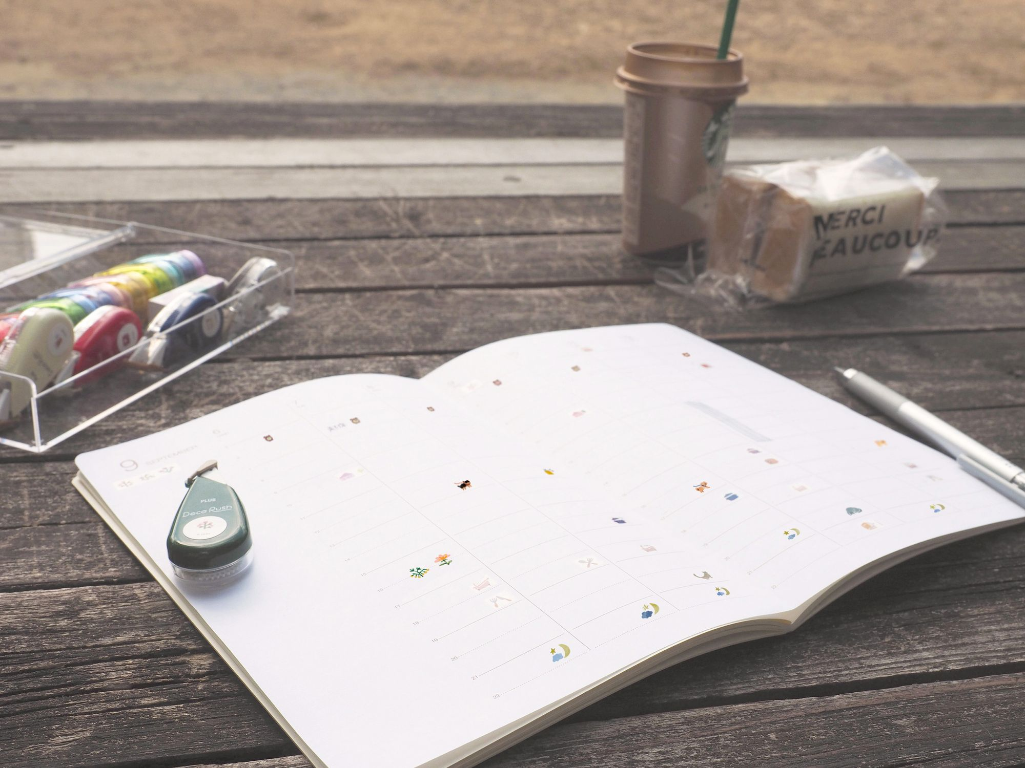 PLUS Deco Rush Decoration Tape CAFE - Image 4