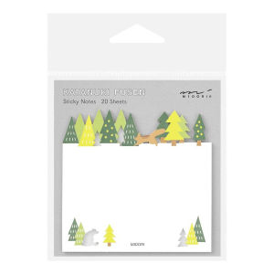 Midori Sticky Notes - Die-Cut Forest
