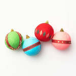 Colorful Ornament Surprise Balls S/4