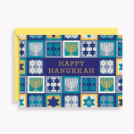 Hanukkah Crochet Squares Stationery Set