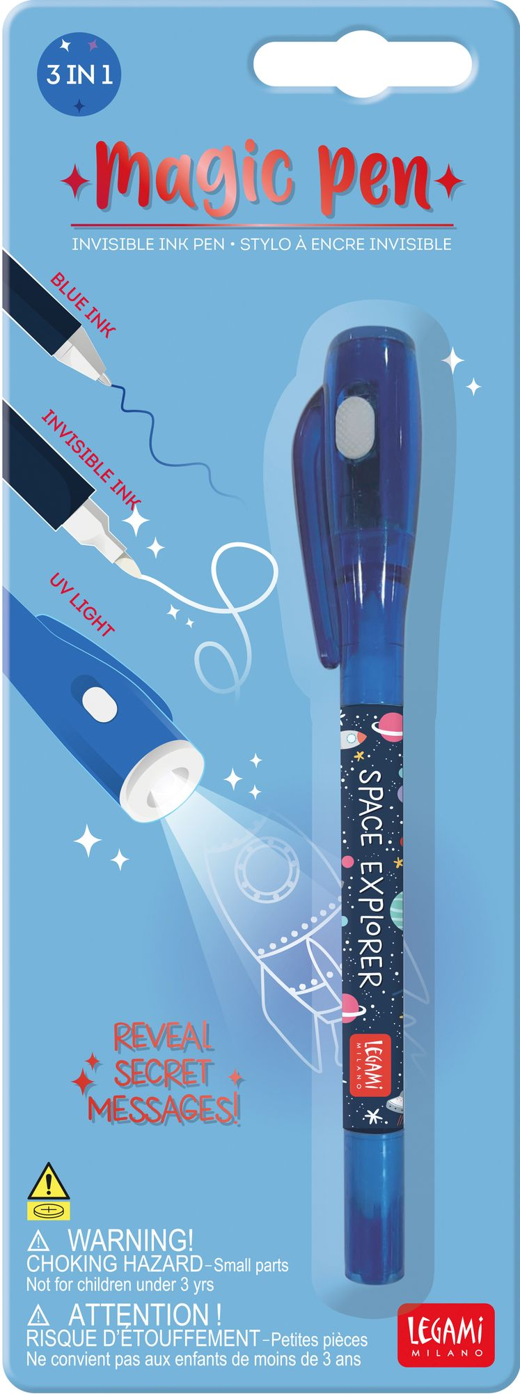 Legami Invisible Ink Pen - Magic Pen - Space - Image 2