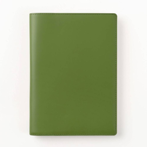 Paper Source Green Leather Refillable A5 Journal Cover
