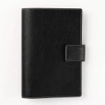 Paper Source Black A5 Leather Journal Cover with Clasp