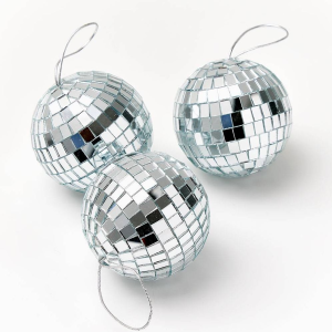 Mirror Ball Ornament. Set of 3