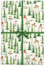 Snowy Forest Flat Wrap