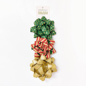 Star. Dots. Stripe Bows S/3 4.5