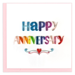 Quilling Happy Anniversary Card