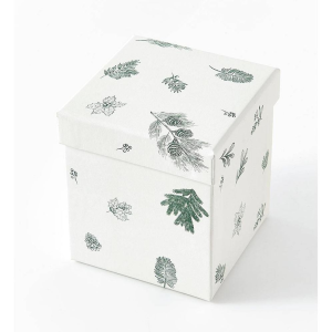SQUARE Delicate Greenery Gift Box 4.5x4.5x5