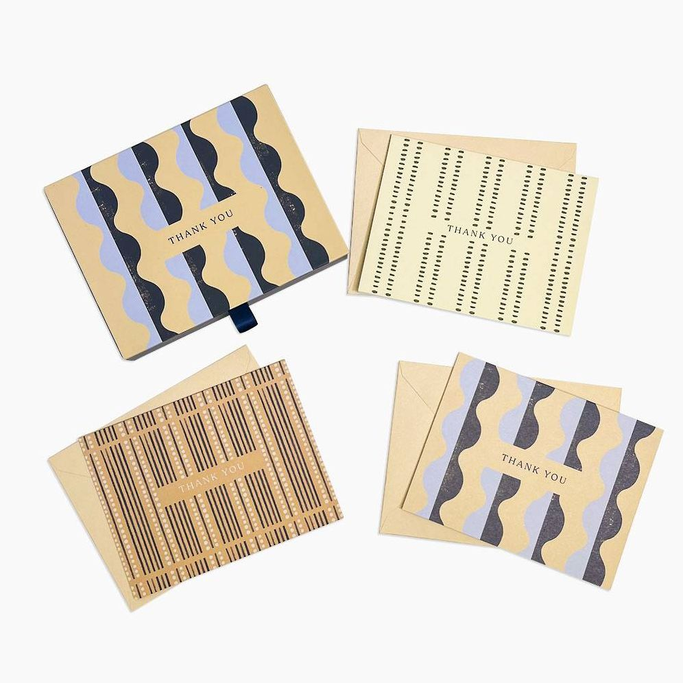 Minimal Lines Thank You Card Set