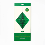 Diamond Paper Honeycomb Ball.Green.Medium. 10inches