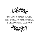 Greenery Custom Stamp