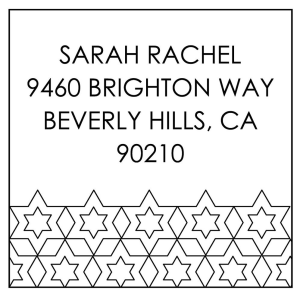 Geometric Star Custom Stamp
