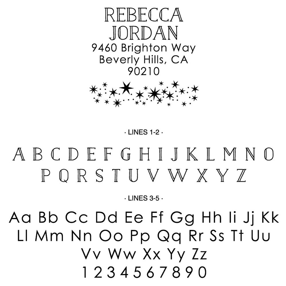 Starry Night Custom Stamp - Image 2