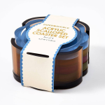 Acrylic Scalloped Coaster Set