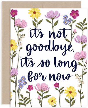 So Long For Now Goodbye Card